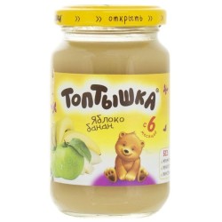 Нектар Топтышка яблоко банан с мякотью с 6 мес 185 мл