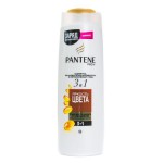 Шампунь и бальзам-ополаскиватель, Pantene Pro-v (Пантин про ви) 360 мл Интенсивный уход 3 в 1 яркость цвета